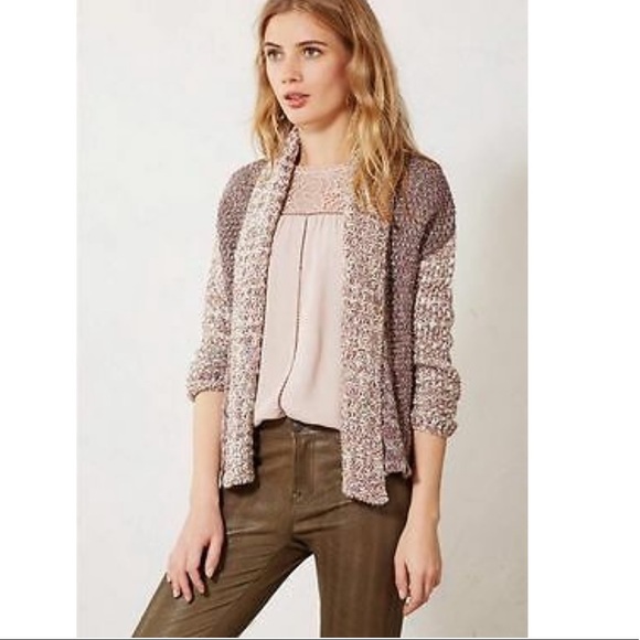 Anthropologie Sweaters - Anthropologie Moth Woodhouse Marled Knit Open Cardigan